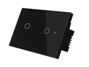 Smart Switch Wifi ปุ่มสัมผัส 2 ปุ่ม สีดำ