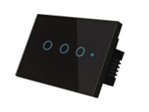 Smart Switch Wifi ปุ่มสัมผัส 3 ปุ่ม สีดำ