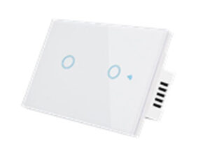 Smart Switch Wifi ปุ่มสัมผัส 2 ปุ่ม สีขาว